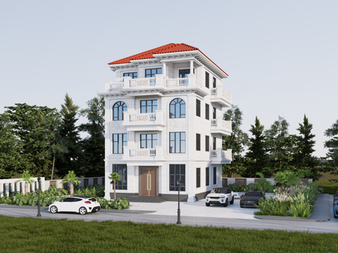 欧式别墅su模型su模型