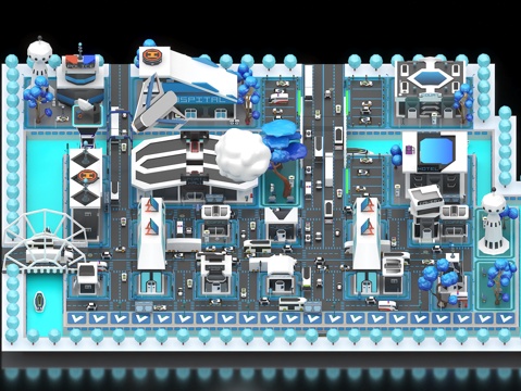  科幻城市 卡通城市 卡通未来城市 科技感城市 智慧城市 未来3d模型 