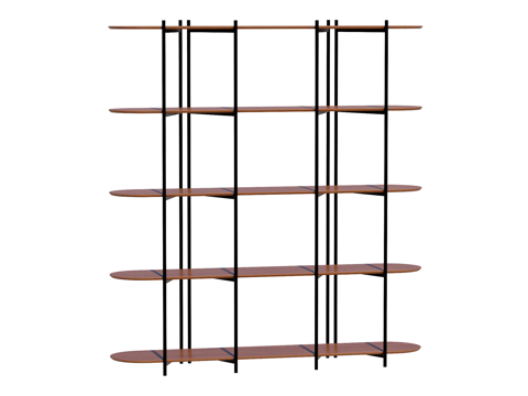 现代置物架装饰架su模型