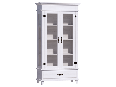 简欧边柜装饰柜储物柜su模型