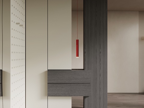  现代玄关3d模型 