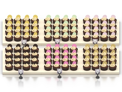  甜甜圈 蛋挞 蛋糕 糕点 食物 零食 甜点 甜食3d模型 