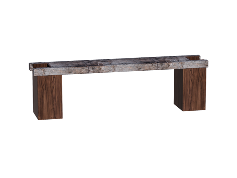 侘寂中古端景台案台条案su模型