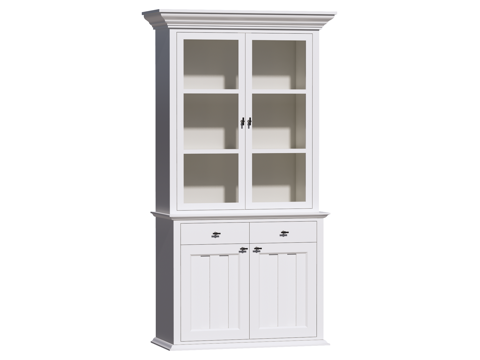 简欧边柜装饰柜储物柜su模型