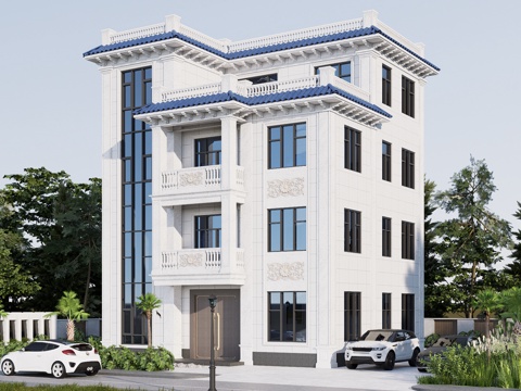 欧式别墅su模型su模型