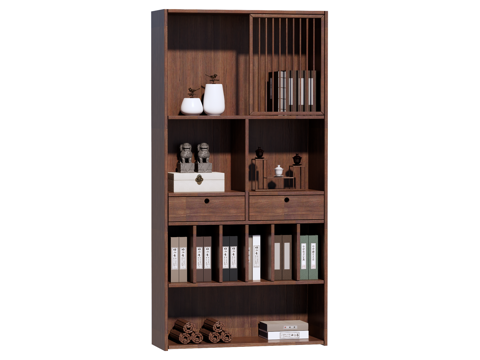 中式边柜装饰柜储物柜su模型