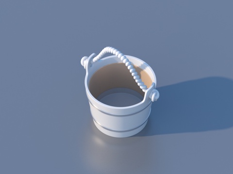  桶 生活用品3d模型 