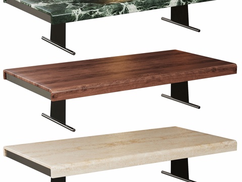  现代 客厅 茶几  异形咖啡桌 组合茶几3d模型3d模型 