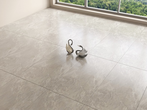 现代地砖 瓷砖 柔光砖su模型