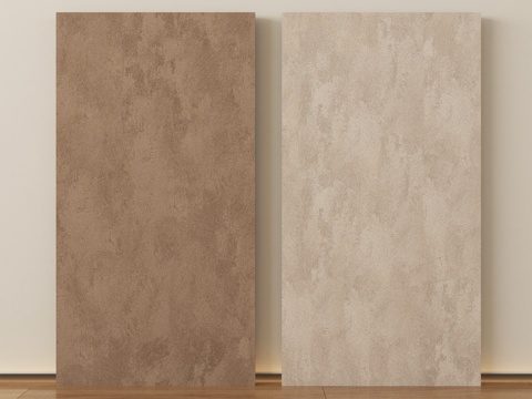  现代微水泥墙面 肌理漆 艺术漆 真石漆3d模型 