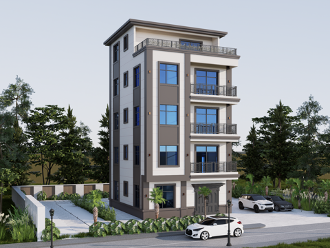 现代别墅su模型su模型