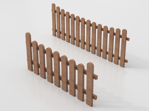  新中式栅栏 护栏栏杆 围栏防护栏3d模型 