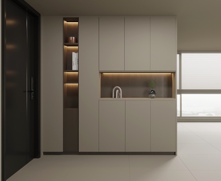  现代鞋柜 玄关柜3d模型 