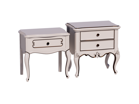  欧式床头柜装饰柜角几边几su模型 