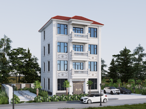 欧式别墅su模型su模型