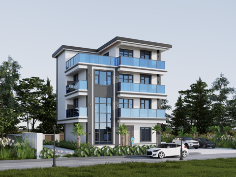 现代别墅su模型su模型