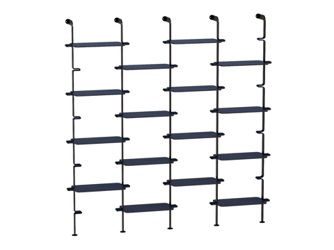 现代置物架装饰架su模型