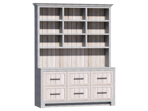 复古边柜装饰柜储物柜su模型