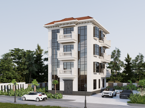 欧式别墅su模型su模型