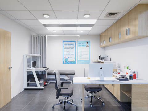 现代医院门诊室4su模型