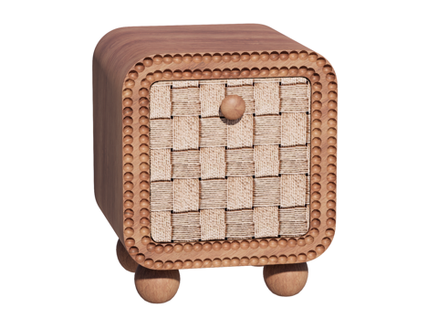  中古床头柜装饰柜角几边几su模型 