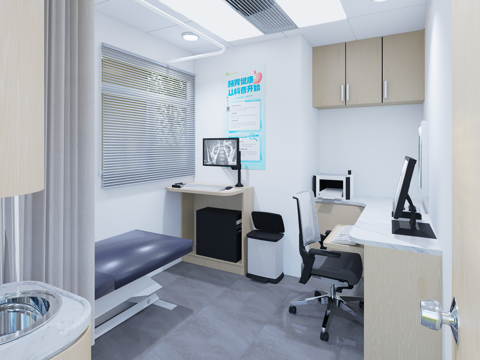 现代医院门诊室2su模型