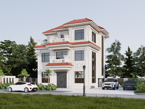 欧式别墅su模型su模型