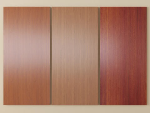 现代护墙板 木饰面护墙板 木饰面背景墙su模型