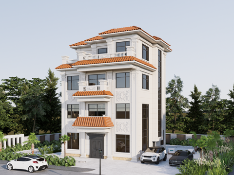 欧式别墅su模型su模型