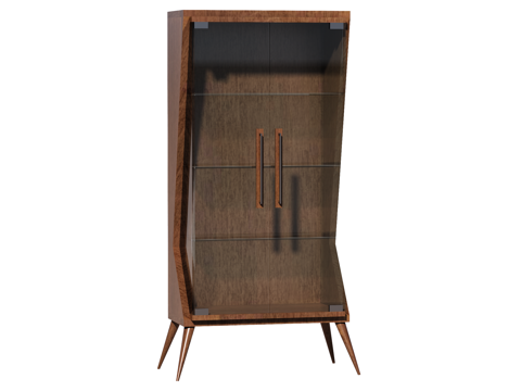 现代边柜装饰柜储物柜su模型