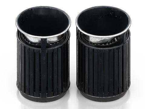  垃圾桶 旧垃圾桶 户外垃圾桶 公园垃圾桶3d模型 