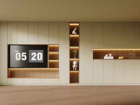  现代电视柜 鞋柜 电视背景墙3d模型 