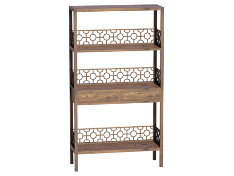 中式置物架装饰架su模型