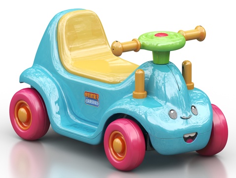  儿童车 婴儿车 儿童玩具车 儿童汽车 玩具汽车 婴儿学步车3d模型 