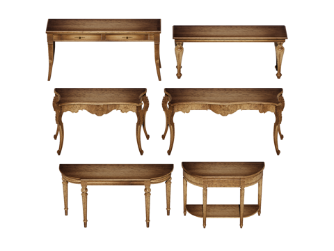  复古老旧家具端景台案台条案su模型su模型 