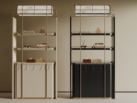  现代其他柜子_现代酒店边柜_装饰柜_轻奢3d模型 