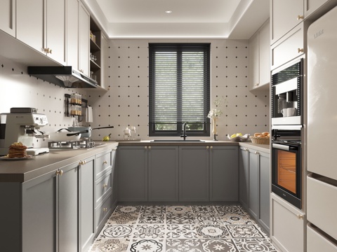 厨房厨具su模型