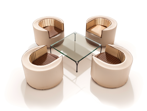 沙发茶几su模型