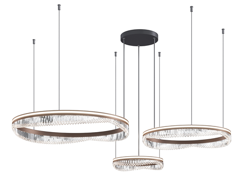  现代简约吊灯 吊灯 简约吊灯 轻奢吊灯 餐厅吊灯 玻璃吊灯3d模型 