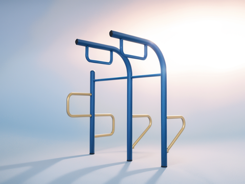 健身器材su模型