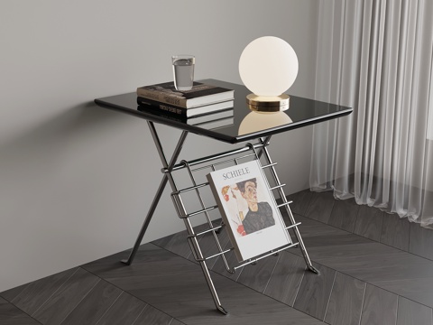  现代意式边几3d模型 