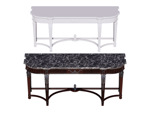 欧式端景台案台条案su模型