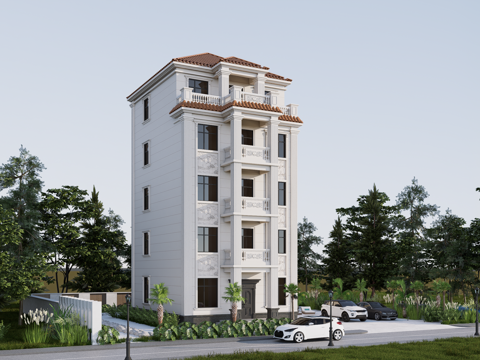 欧式别墅su模型su模型