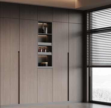  意式衣柜 成品衣柜3d模型 