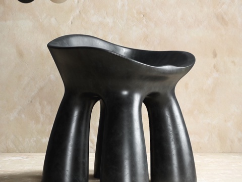  现代异形儿童单椅3d模型 