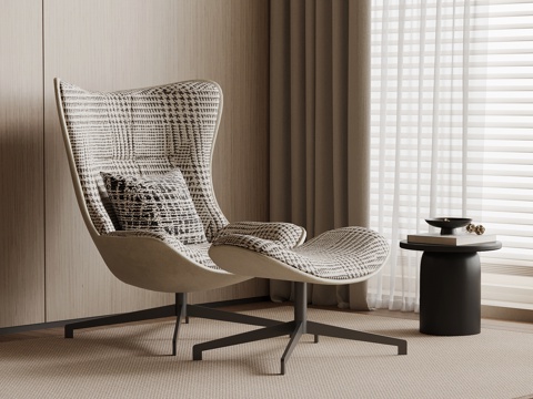  现代躺椅 沙发椅su模型 