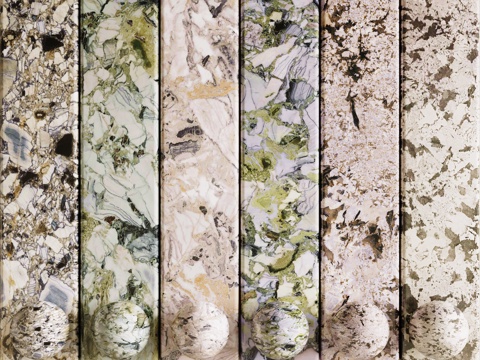 现代轻奢石材 大理石 岩石 奢石 宝格丽su模型