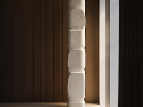  石材雕塑摆件su模型 