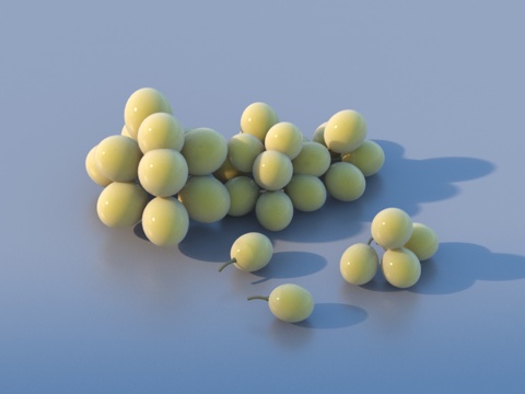  水果 葡萄3d模型 