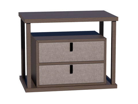  现代床头柜装饰柜角几边几su模型 